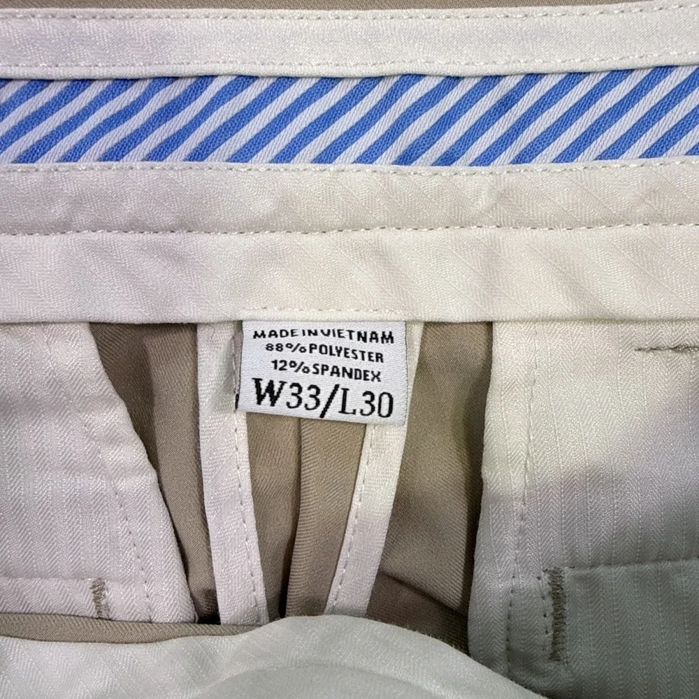 FootJoy Mens  33/30  TAN  5 Pocket Golf Pants Khaki Stretch Moisture Wicking